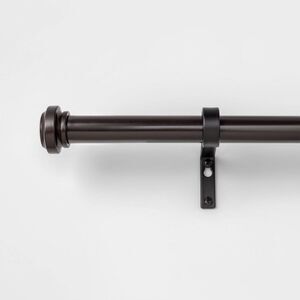 Threshold - 36"-66" Cap Curtain Rod Oil Rubbed Bronze - Thresh Bronze
